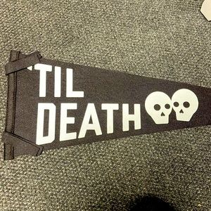 Til Death Wedding Pennant by Oxford Pennant 💀🖤💀